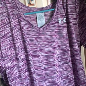 COPY - Purple under armour workout shirt
